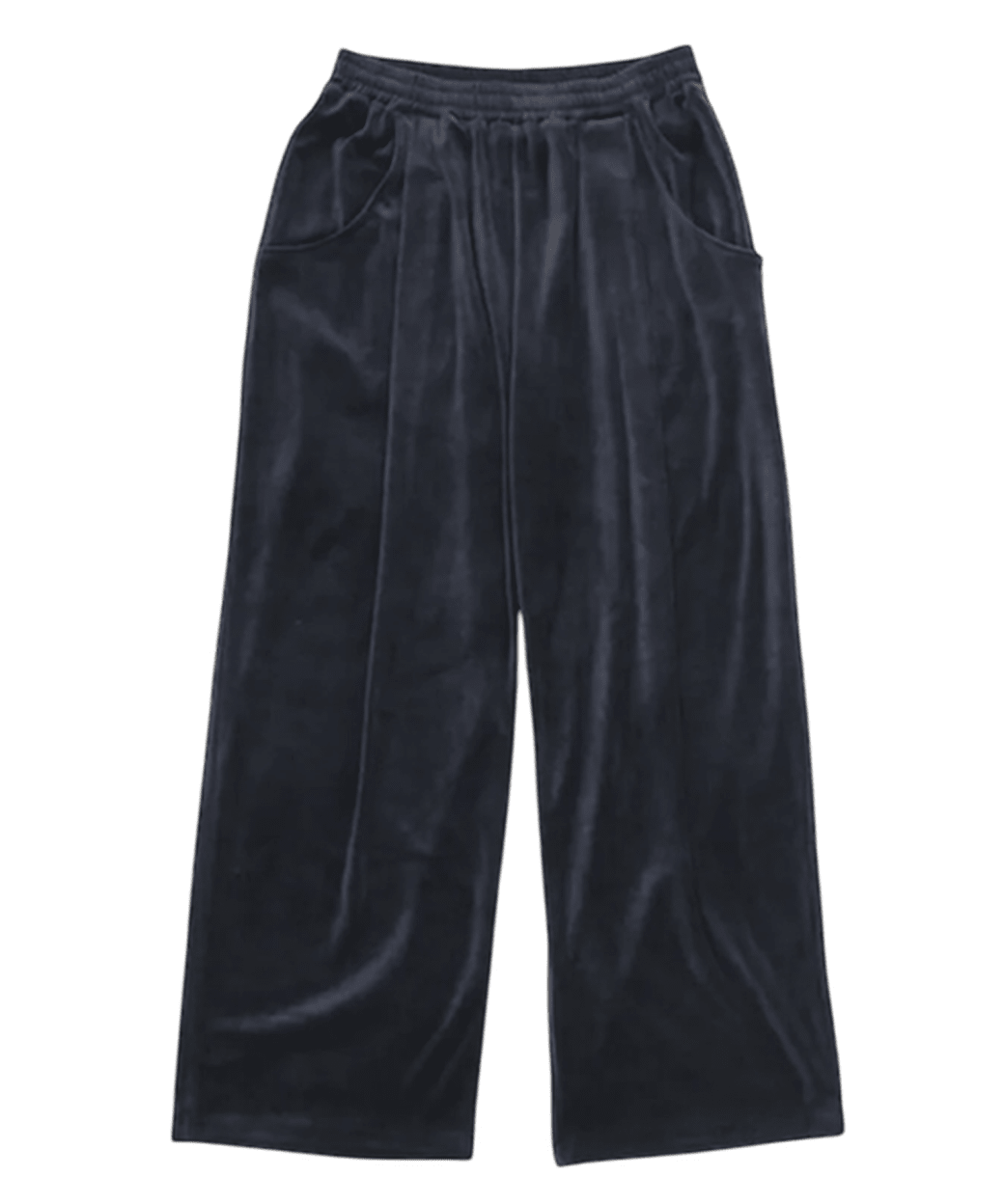 ANDER - VELOUR TUCK PANTS / STEEL NAVY 商品画像 - DB&BAR