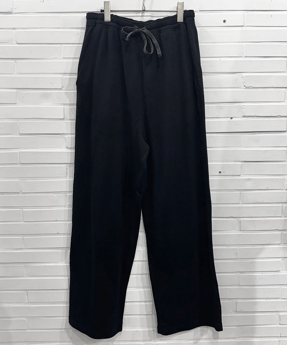 ANDER - WAFFLE SLEEPY PANTS / BLACK 商品画像 - DB&BAR