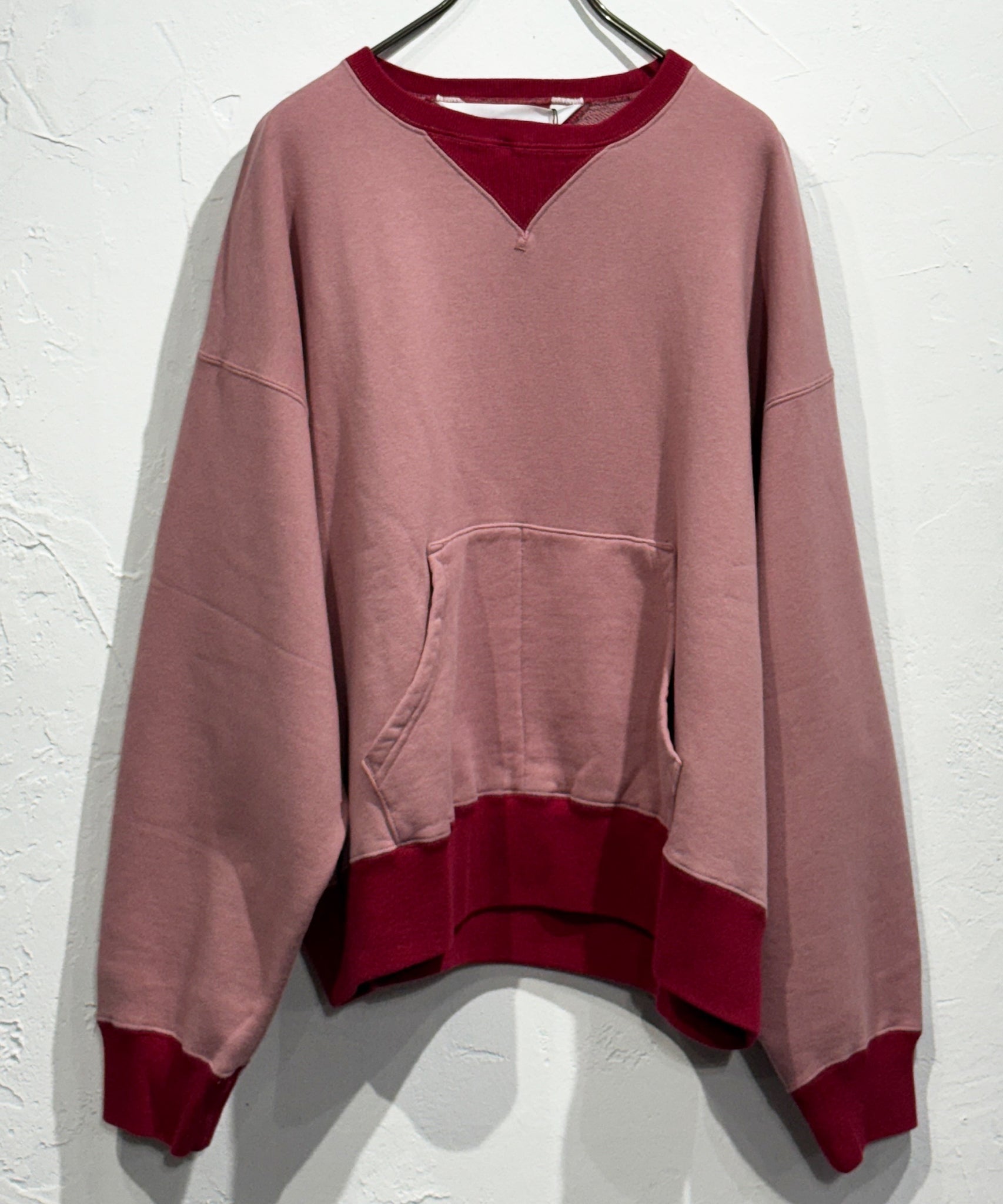 ANDER - WV SWEAT / FADE RED×SCARLET - DB&BAR