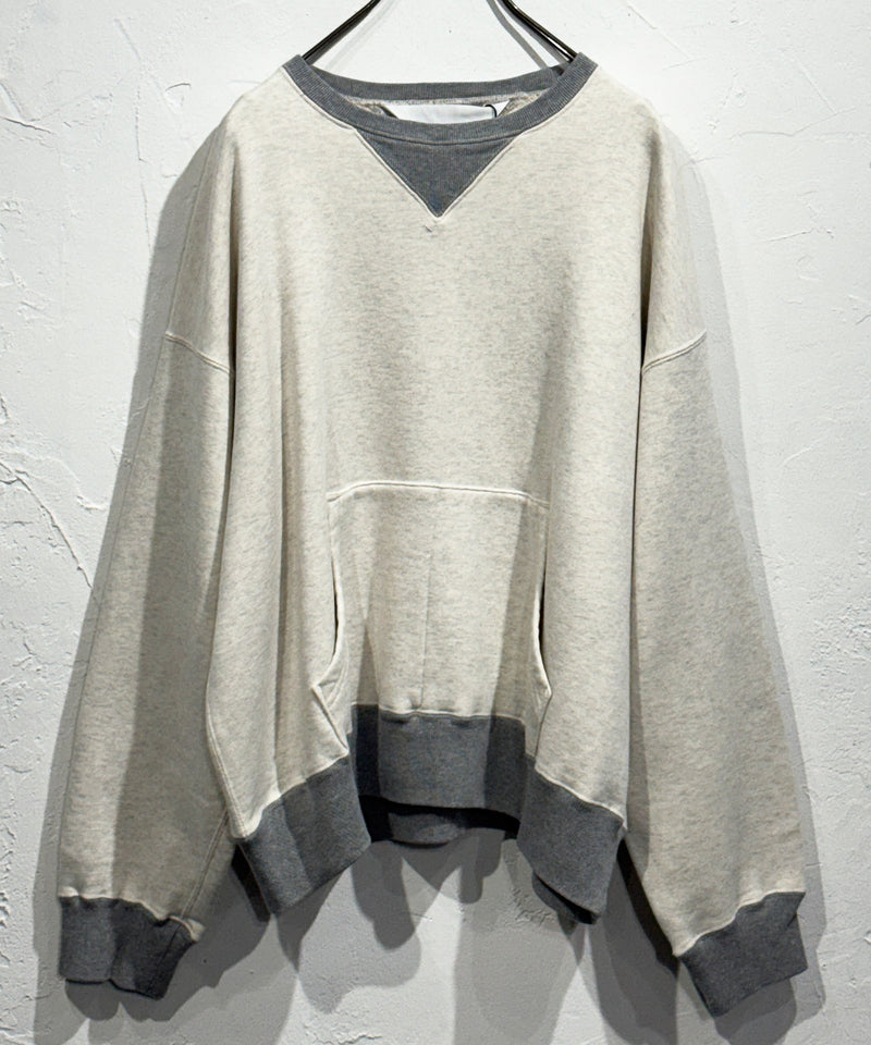 ANDER - WV SWEAT / OATMEAL×HEATHER 商品画像 - DB&BAR