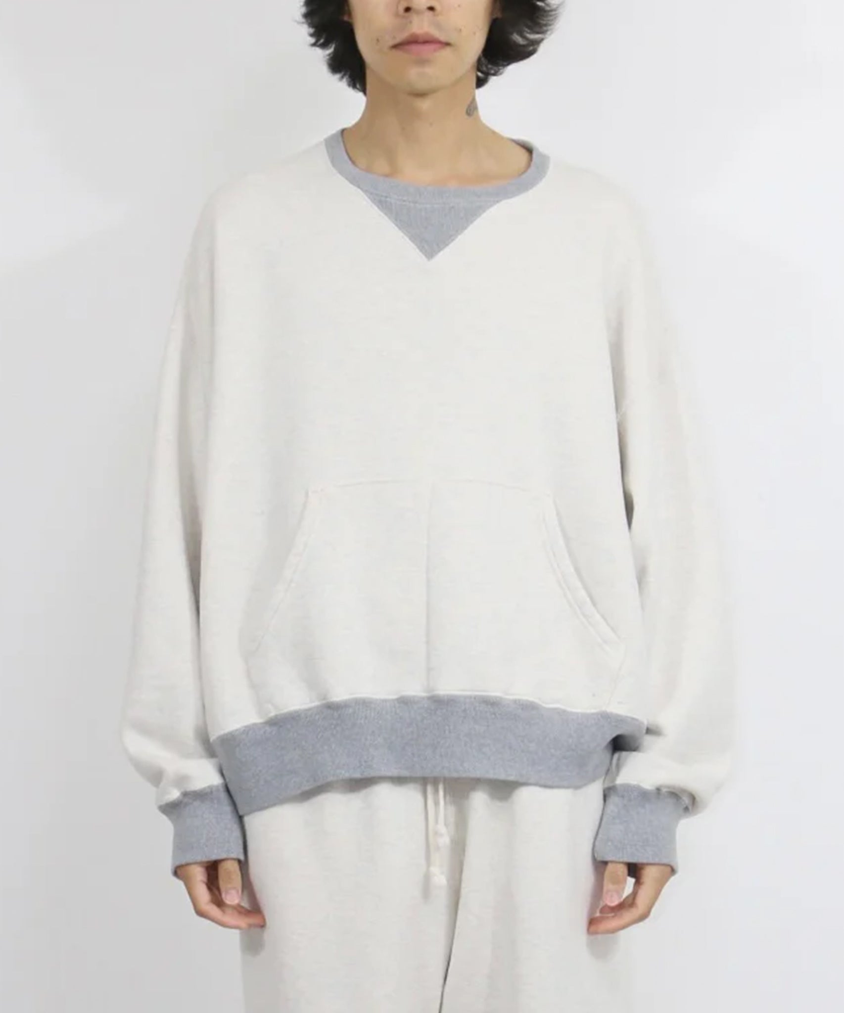 ANDER - WV SWEAT / OATMEAL×HEATHER - DB&BAR