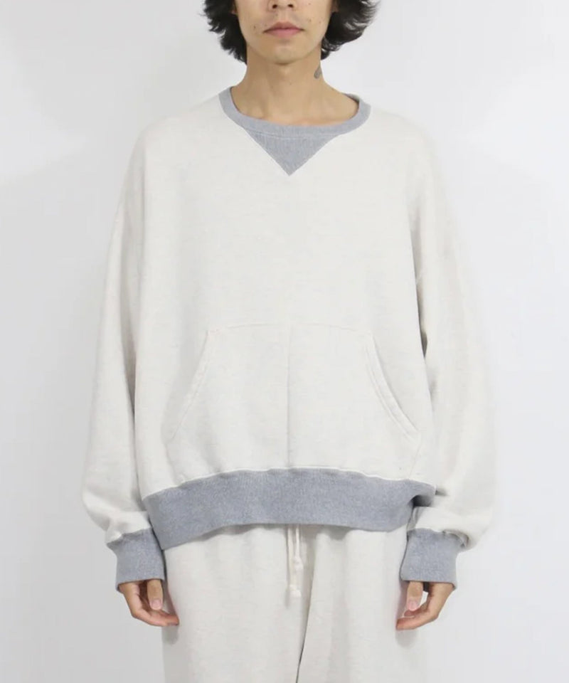 ANDER - WV SWEAT / OATMEAL×HEATHER 商品画像 - DB&BAR