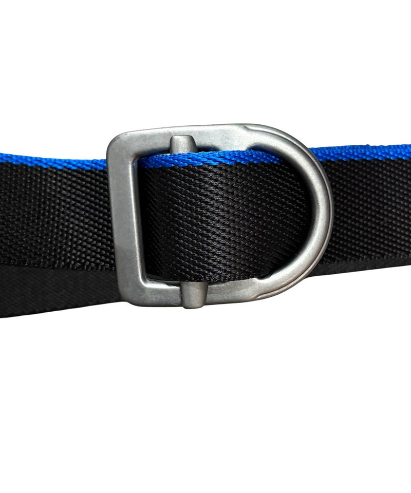 BISON DESIGNS - 38MM - LAST CHANCE™ LIGHT DUTY GUNMETAL BUCKLE / BLACK/COBALT 商品画像 - DB&BAR