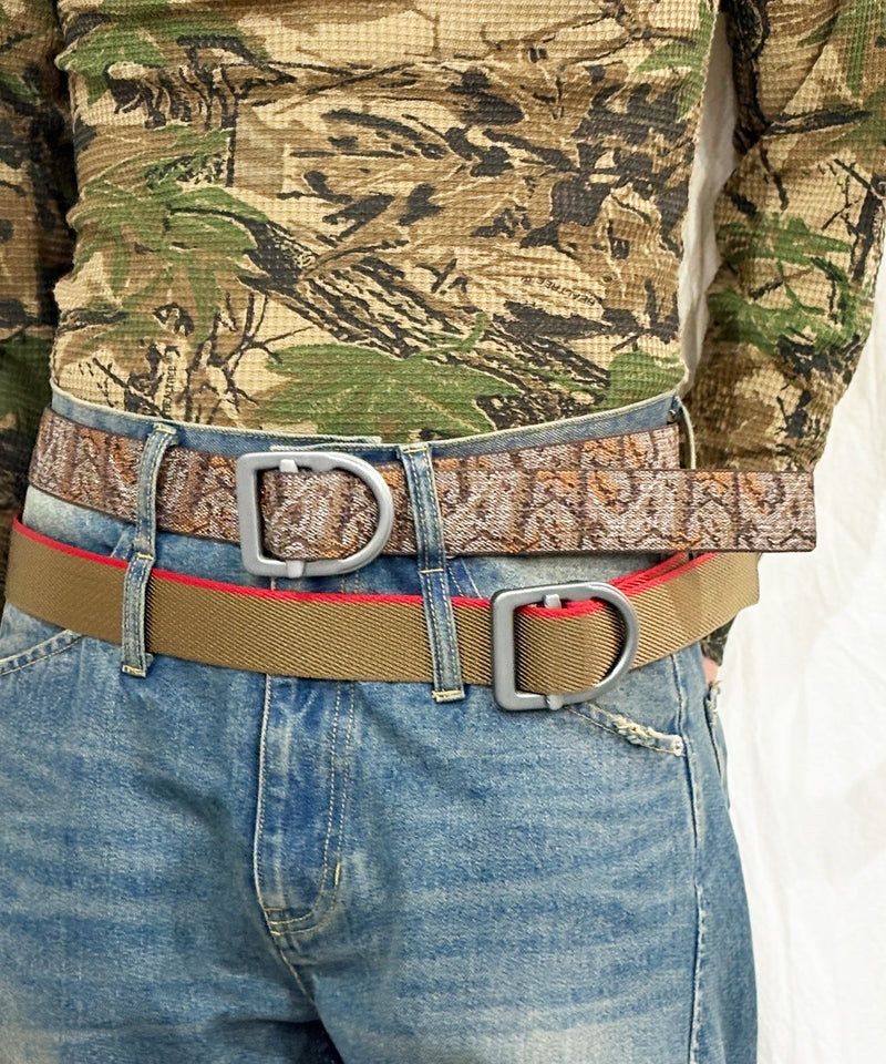 BISON DESIGNS - 38MM - LAST CHANCE™ LIGHT DUTY GUNMETAL BUCKLE / COYOTE/RED 商品画像 - DB&BAR
