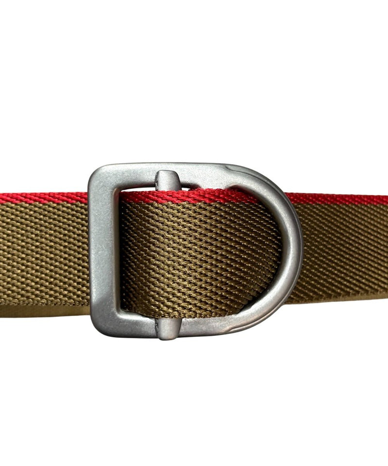 BISON DESIGNS - 38MM - LAST CHANCE™ LIGHT DUTY GUNMETAL BUCKLE / COYOTE/RED 商品画像 - DB&BAR