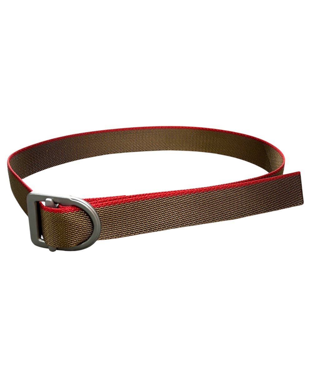 BISON DESIGNS - 38MM - LAST CHANCE™ LIGHT DUTY GUNMETAL BUCKLE / COYOTE/RED 商品画像 - DB&BAR