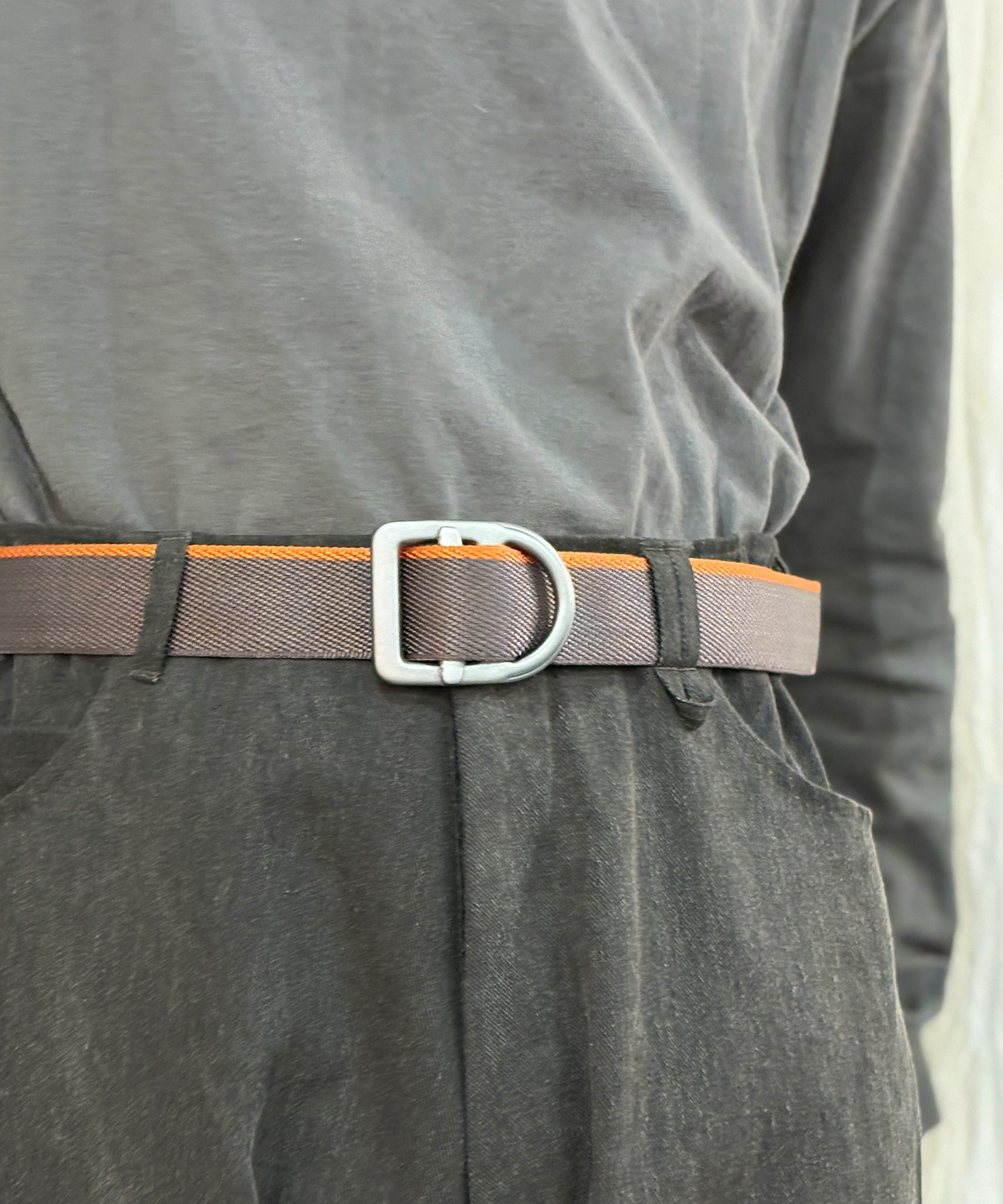 BISON DESIGNS - 38MM - LAST CHANCE™ LIGHT DUTY GUNMETAL BUCKLE / GRAPHITE/ORANGE 商品画像 - DB&BAR
