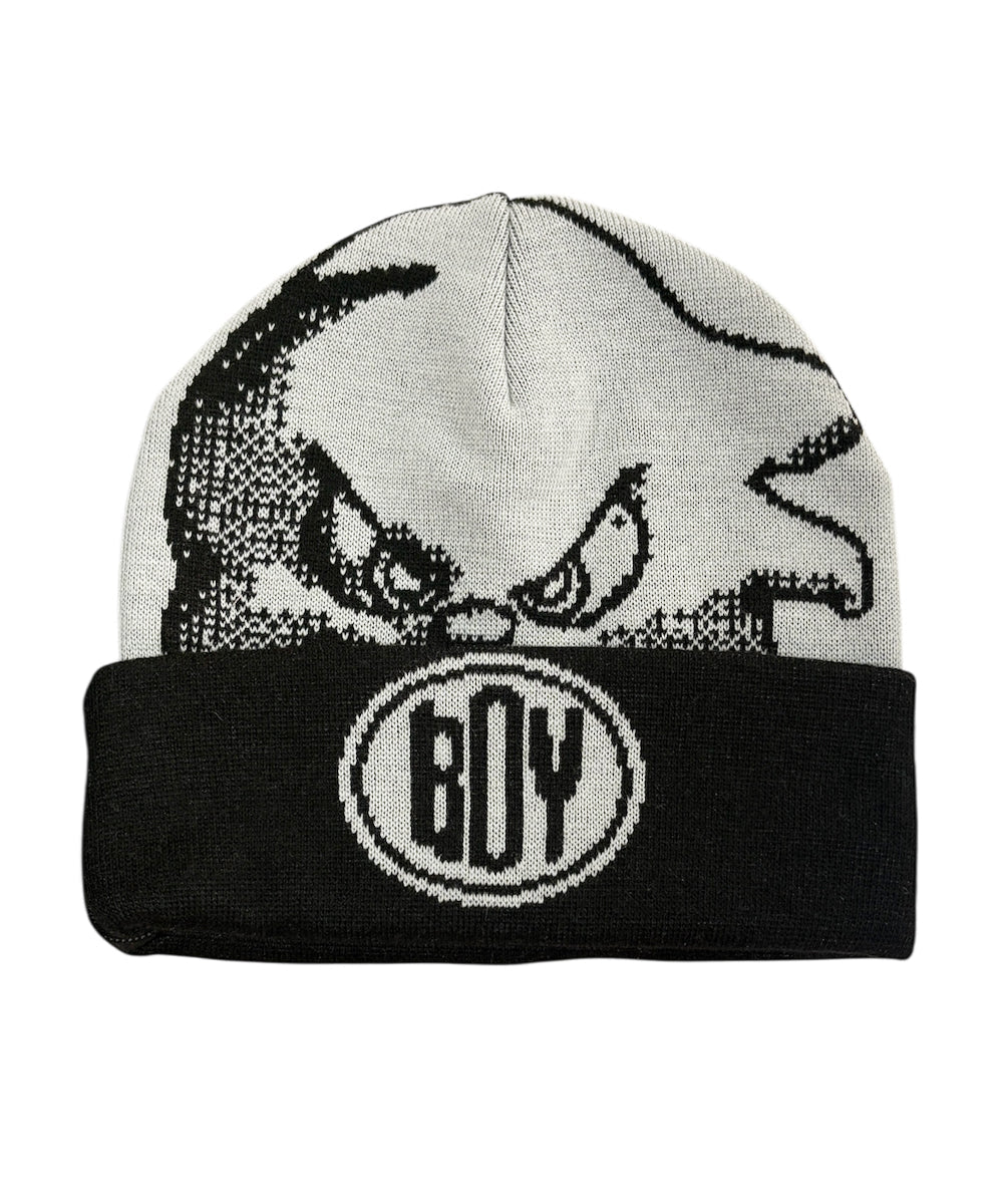 BOY - DOUBLE CUFF BEANIE / BLACK - DB&BAR
