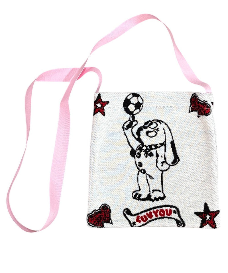 BOY - KNIT SHOULDER BAG / WHITE 商品画像 - DB&BAR