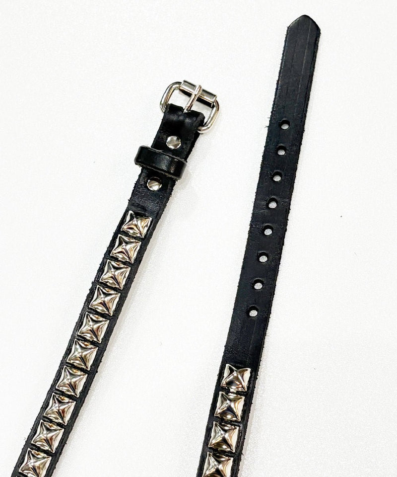 BRACKNEY LEATHER WORKS - 3/4” PYRAMID 1ROW BELT / BLACK 商品画像 - DB&BAR