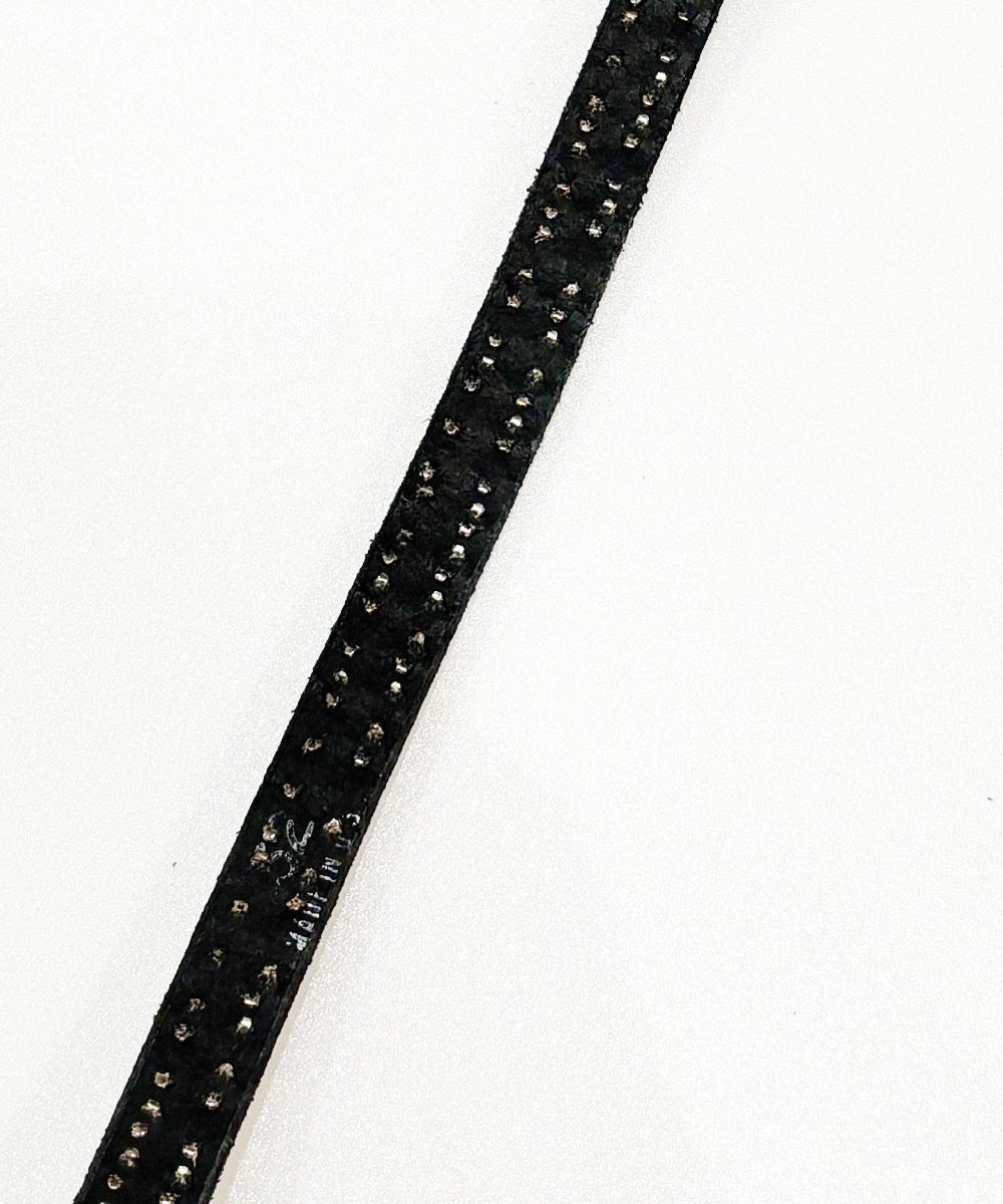 BRACKNEY LEATHER WORKS - 3/4” SMALL PYRAMID 2ROWS BELT / BLACK - DB&BAR