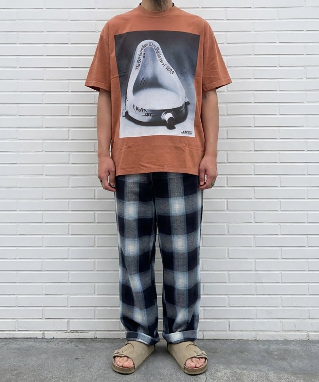 CALTOP - OMBRE WIDE EASY PANTS / NAVY × SKY BLUE 商品画像 - DB&BAR