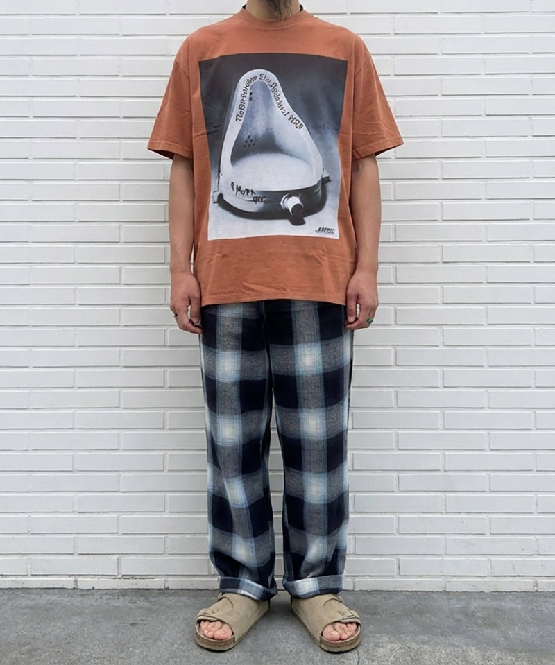 CALTOP - OMBRE WIDE EASY PANTS / NAVY × SKY BLUE 商品画像 - DB&BAR