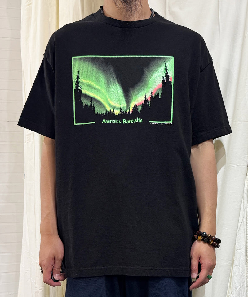 COTTON EXPRESSIONS - AURORA T-SHIRT / BLACK