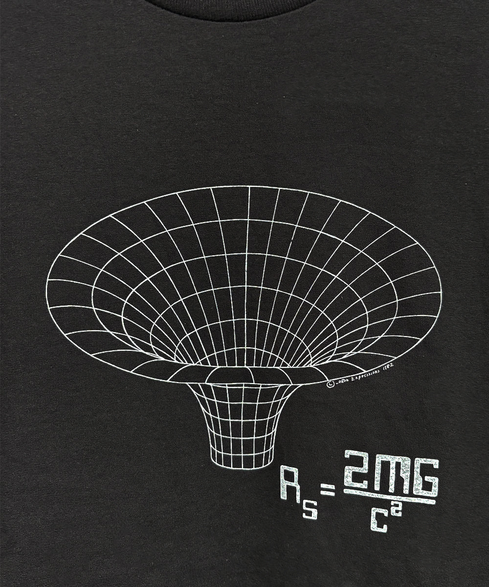 COTTON EXPRESSIONS - PRINT T - SHIRT BLACK HOLE / BLACK 商品画像 - DB&BAR