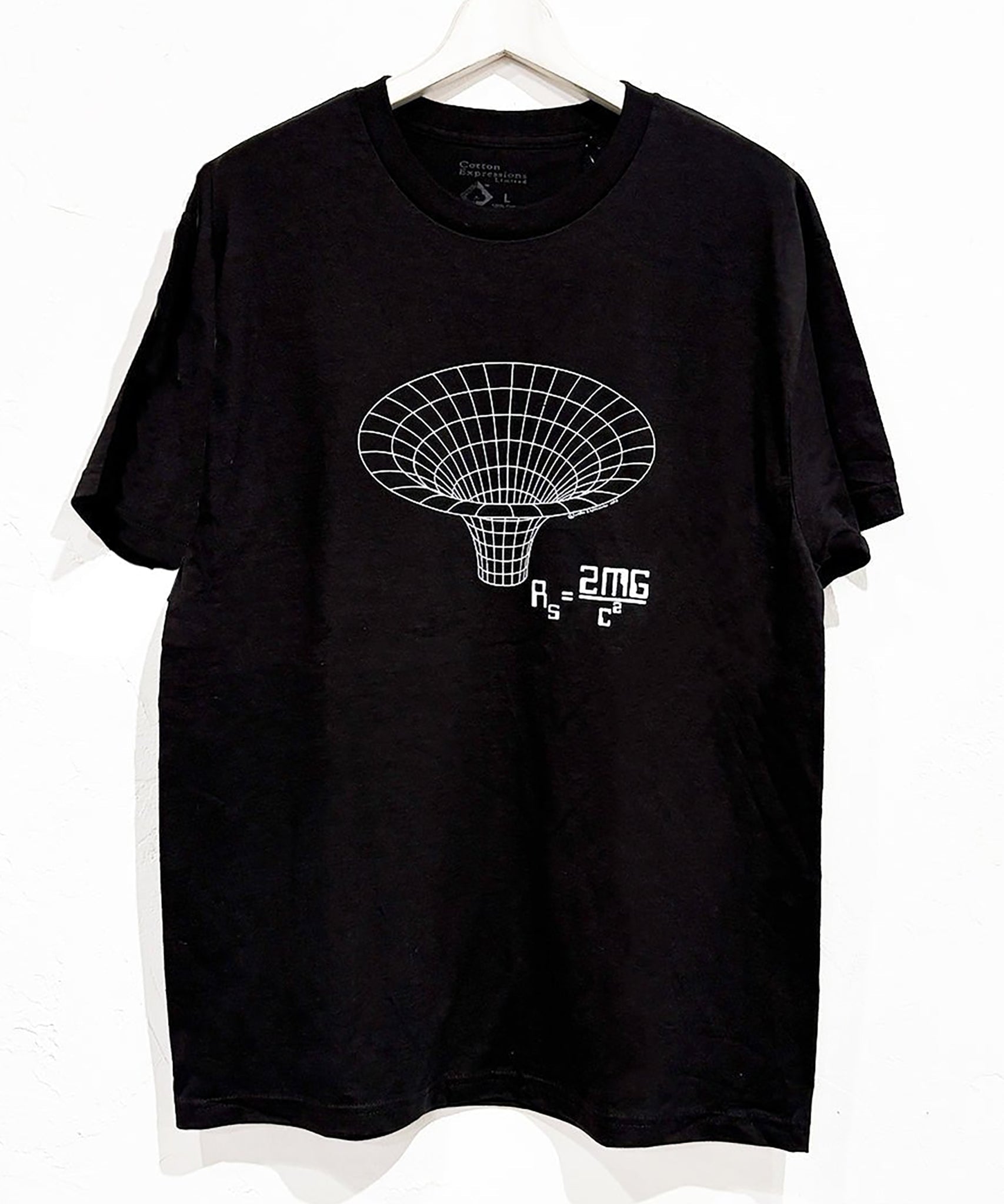 COTTON EXPRESSIONS - PRINT T - SHIRT BLACK HOLE / BLACK 商品画像 - DB&BAR