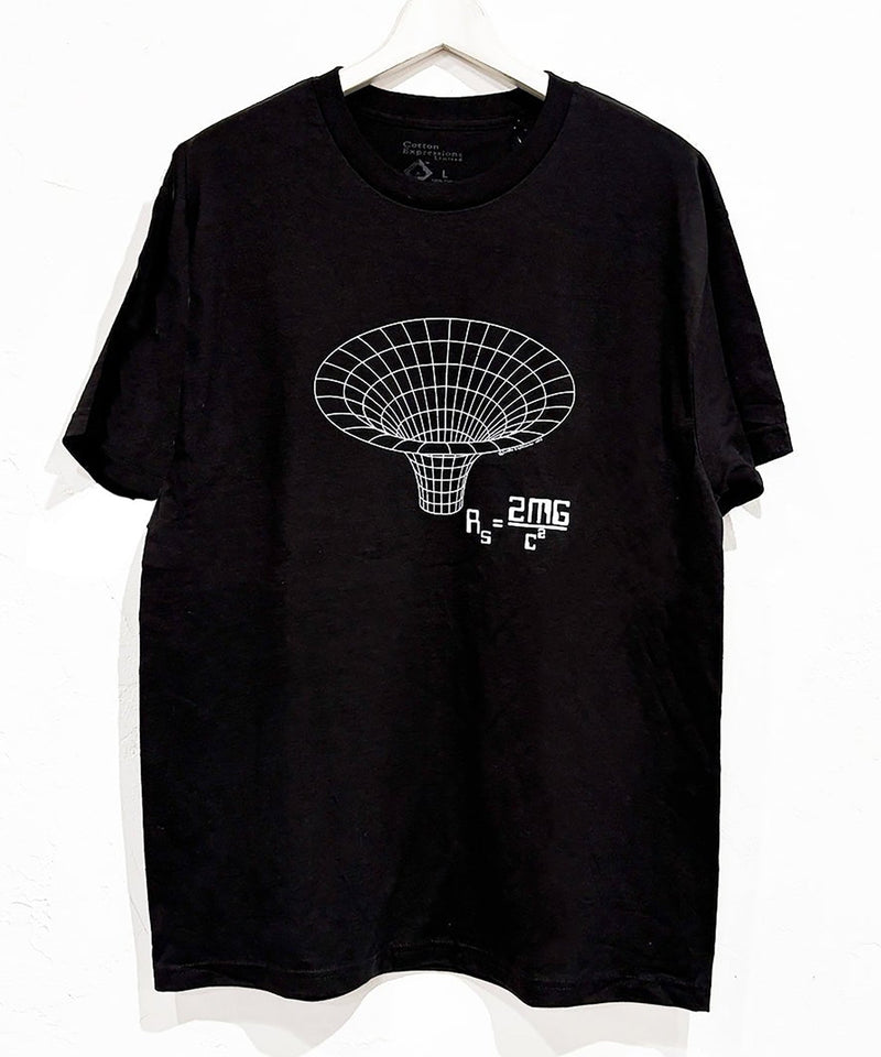 COTTON EXPRESSIONS - PRINT T - SHIRT BLACK HOLE / BLACK 商品画像 - DB&BAR