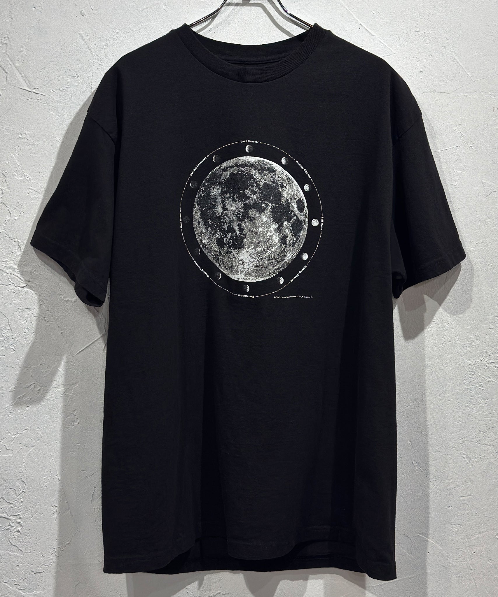 COTTON EXPRESSIONS - PRINT T - SHIRT MOON PHASES / BLACK - DB&BAR