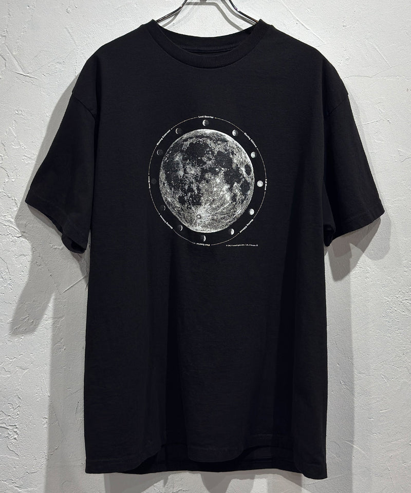 COTTON EXPRESSIONS - PRINT T - SHIRT MOON PHASES / BLACK - DB&BAR