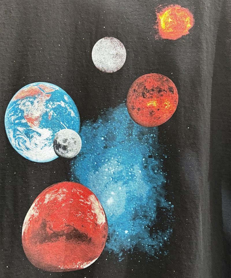 COTTON EXPRESSIONS - SOLAR SYSTEM T - SHIRT / BLACK - DB&BAR