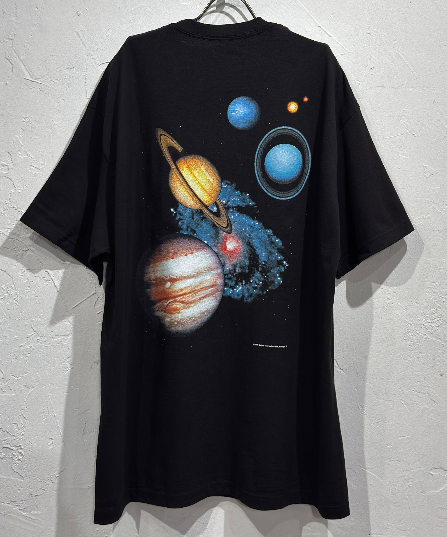 COTTON EXPRESSIONS - SOLAR SYSTEM T - SHIRT / BLACK - DB&BAR
