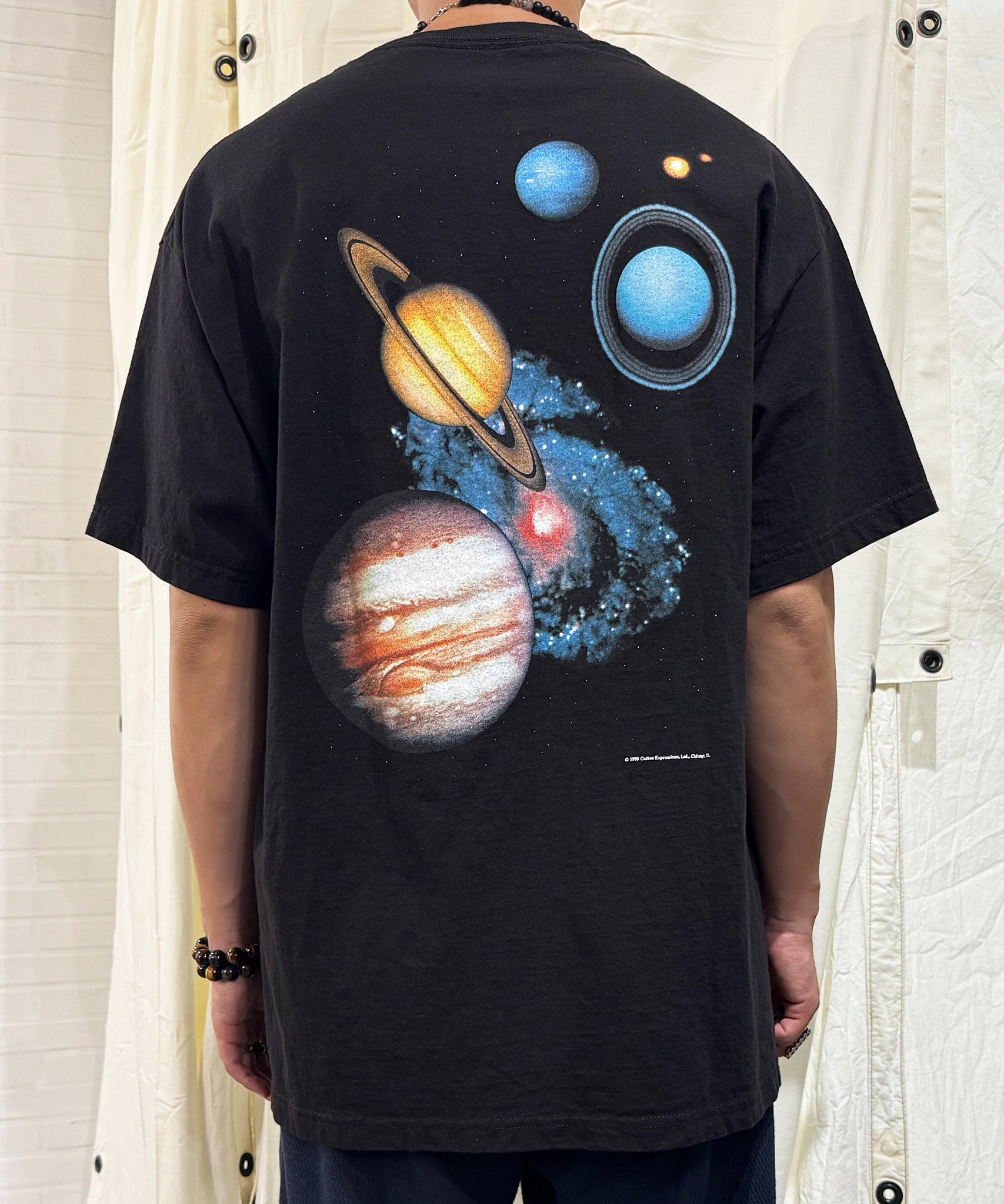COTTON EXPRESSIONS - SOLAR SYSTEM T-SHIRT / BLACK 商品画像 - DB&BAR