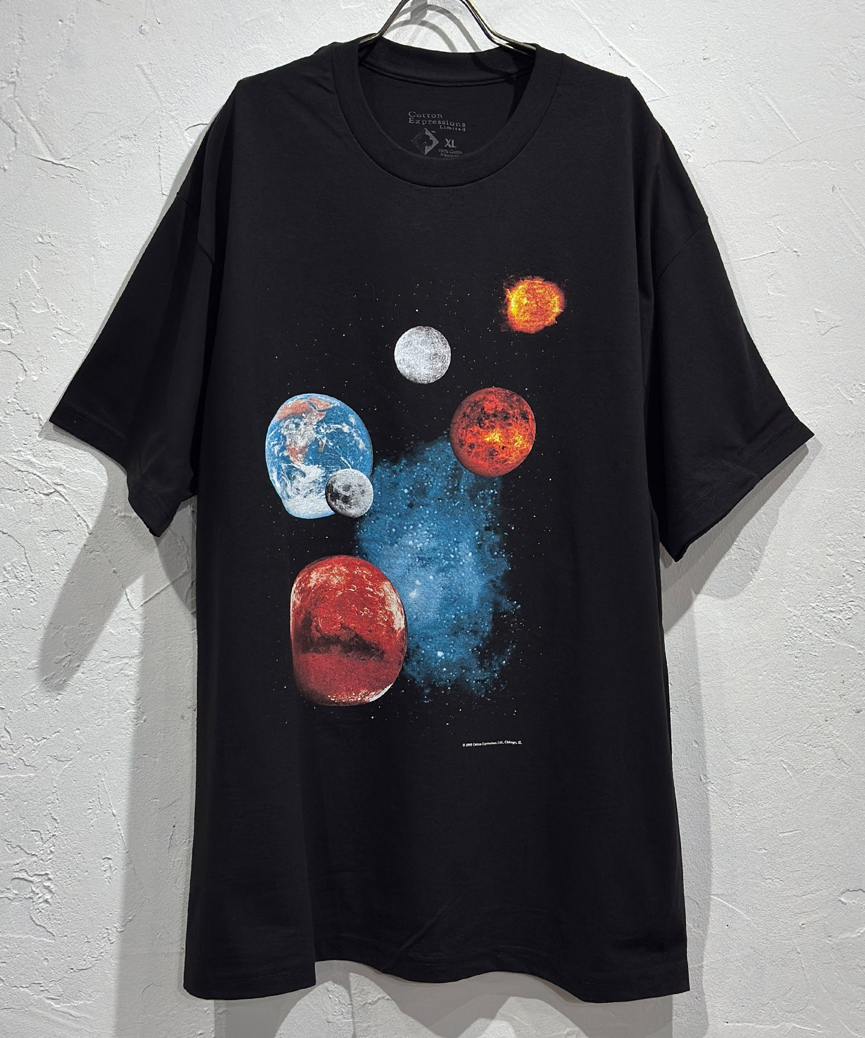 COTTON EXPRESSIONS - SOLAR SYSTEM T - SHIRT / BLACK - DB&BAR
