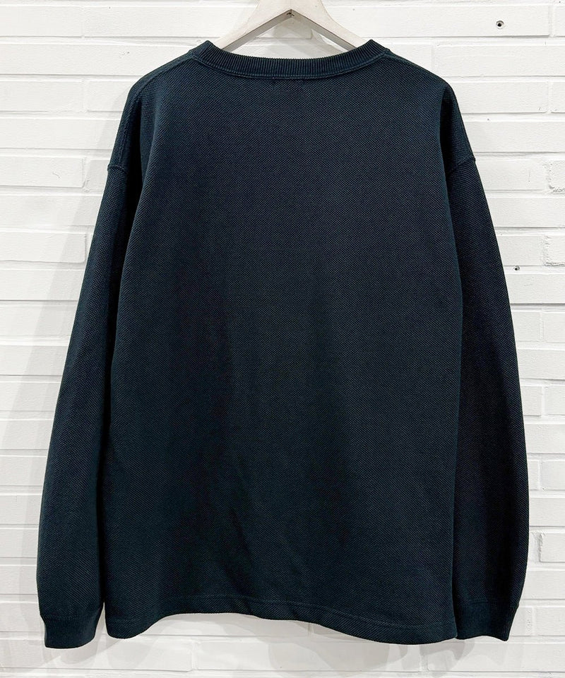 crepuscule - Cotton Rayon Moss Stitch Pull Over / DARK GREEN 商品画像 - DB&BAR