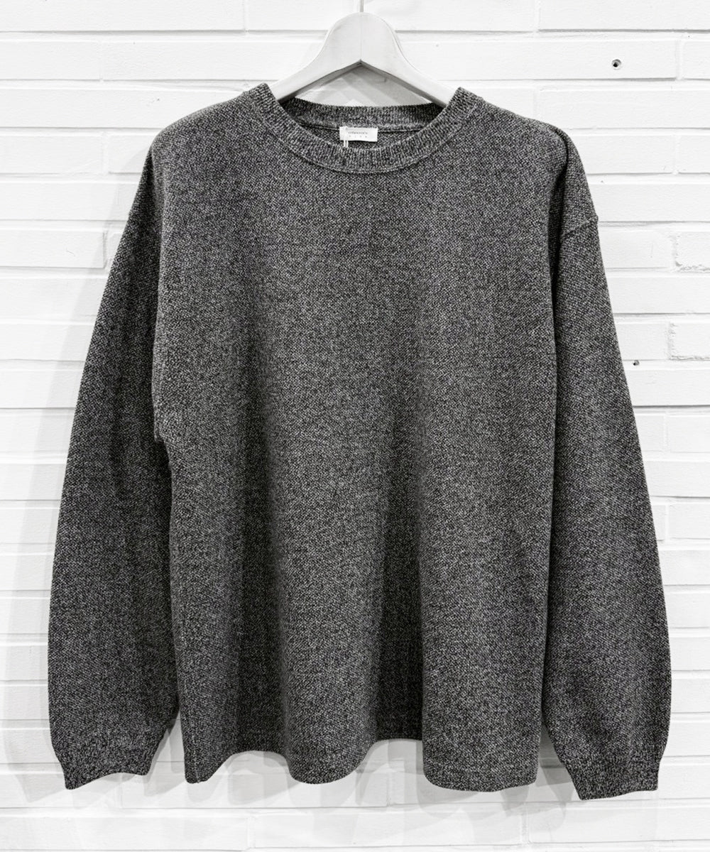 crepuscule - Cotton Rayon Moss Stitch Pull Over / HEATHER BROWN 商品画像 - DB&BAR