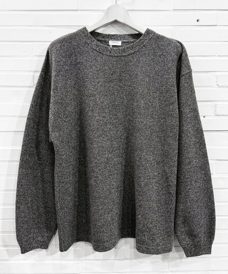 crepuscule - Cotton Rayon Moss Stitch Pull Over / HEATHER BROWN 商品画像 - DB&BAR
