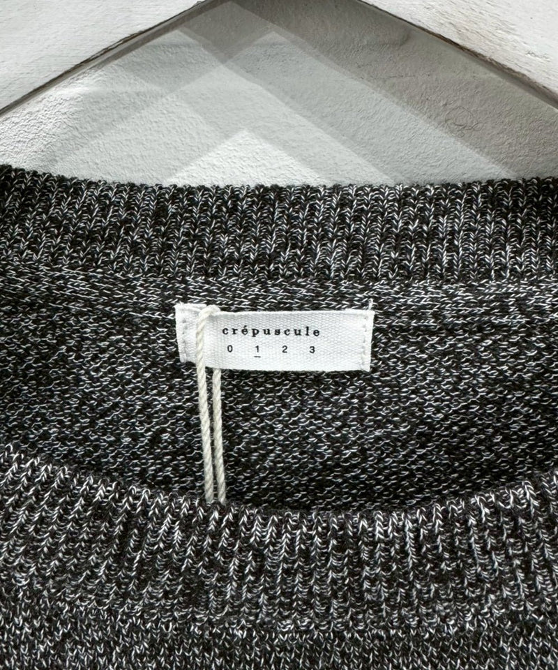 crepuscule - Cotton Rayon Moss Stitch Pull Over / HEATHER BROWN 商品画像 - DB&BAR