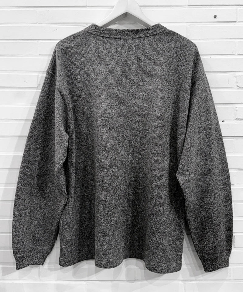 crepuscule - Cotton Rayon Moss Stitch Pull Over / HEATHER BROWN 商品画像 - DB&BAR