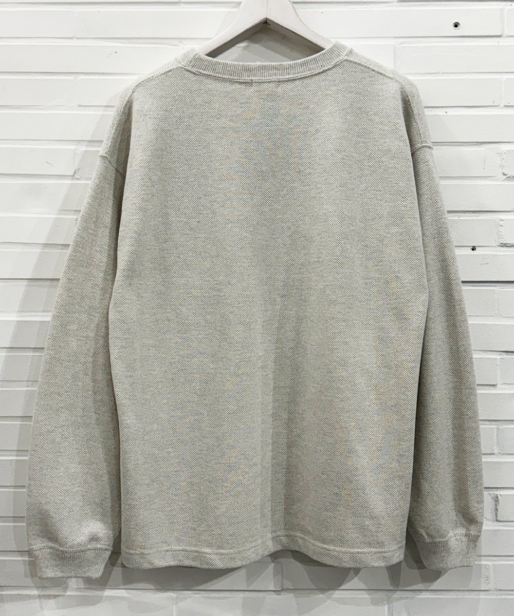 crepuscule - Cotton Rayon Moss Stitch Pull Over / OATMEAL 商品画像 - DB&BAR