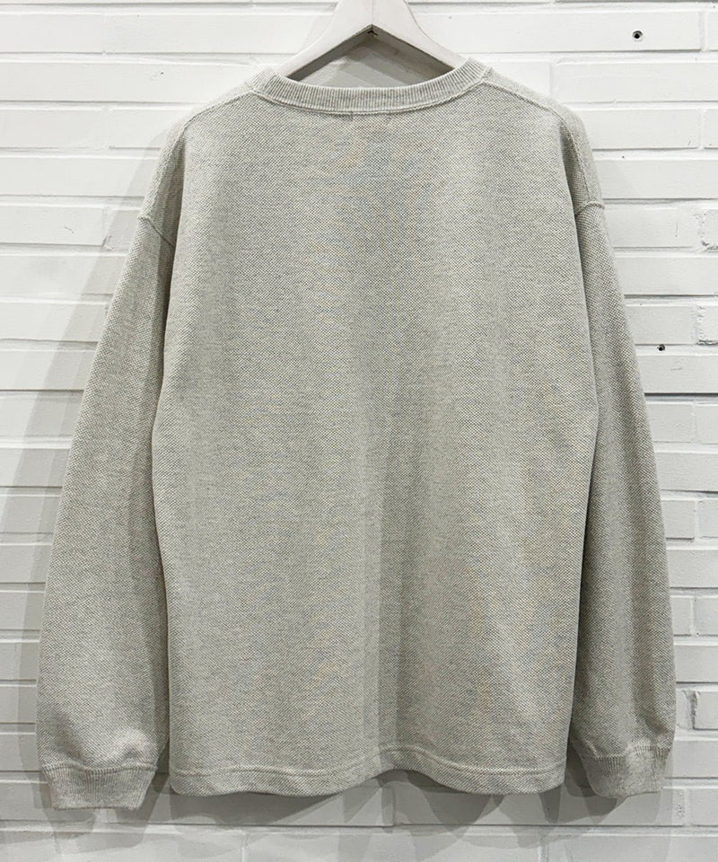 crepuscule - Cotton Rayon Moss Stitch Pull Over / OATMEAL 商品画像 - DB&BAR