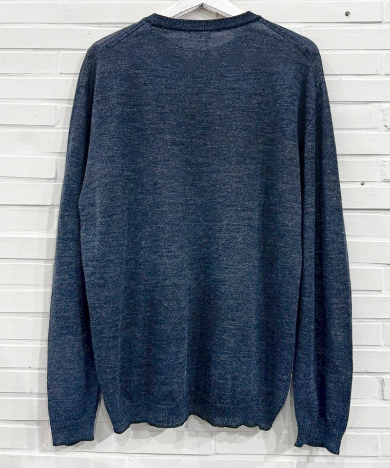 crepuscule - Whole Garment Rametrimming Pull Over / NAVY 商品画像 - DB&BAR