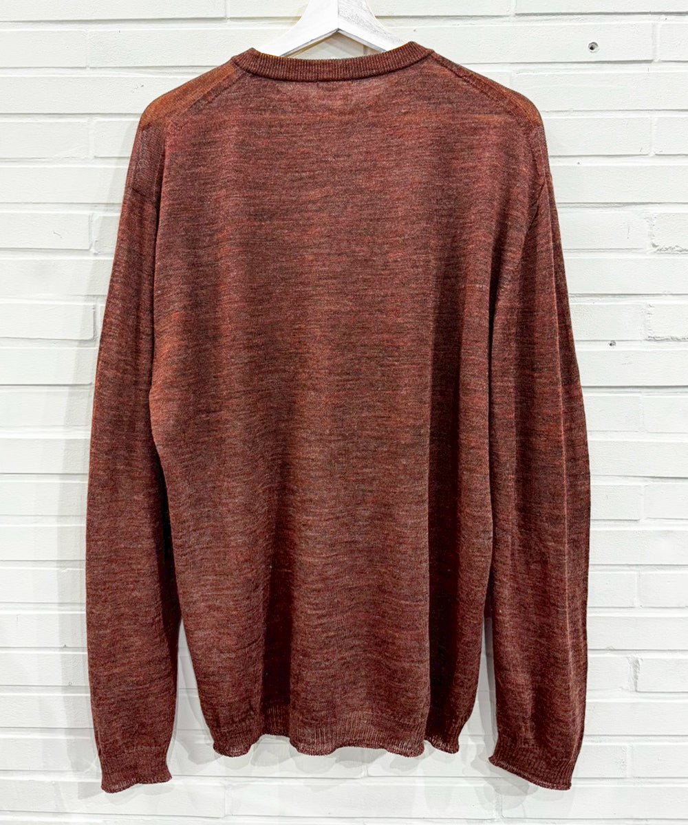 crepuscule - Whole Garment Rametrimming Pull Over / RED 商品画像 - DB&BAR