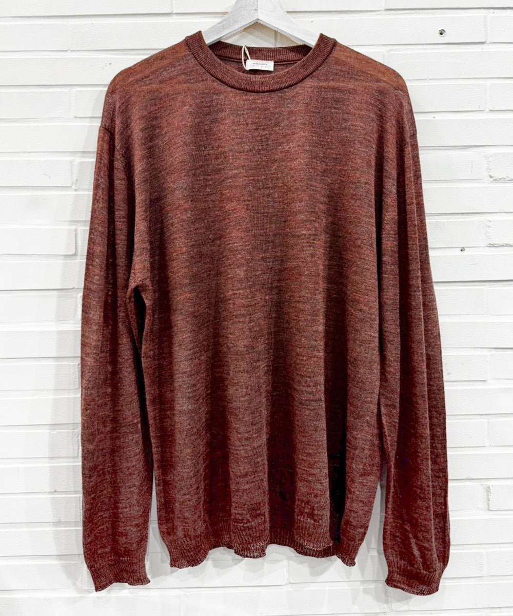 crepuscule - Whole Garment Rametrimming Pull Over / RED 商品画像 - DB&BAR