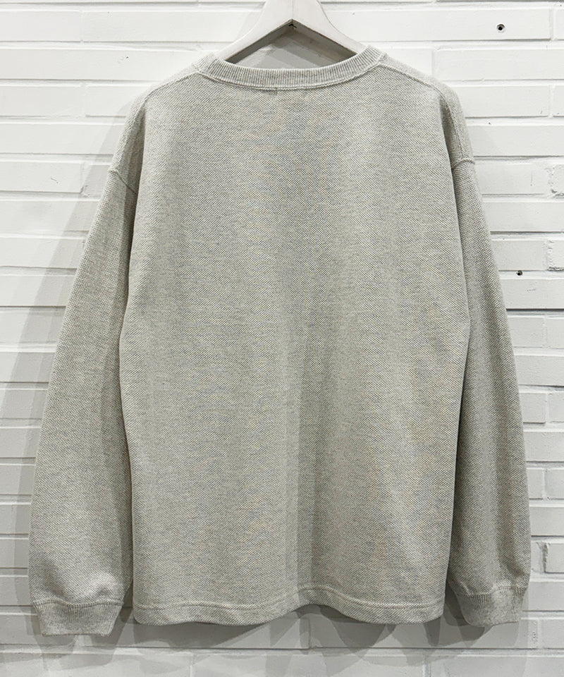 crepuscule - Cotton Rayon Moss Stitch Pull Over ONLINE STORE PAGE | クレプスキュール - コットン レーヨン モス ステッチ プルオーバー オンライン ストア ページ 商品画像