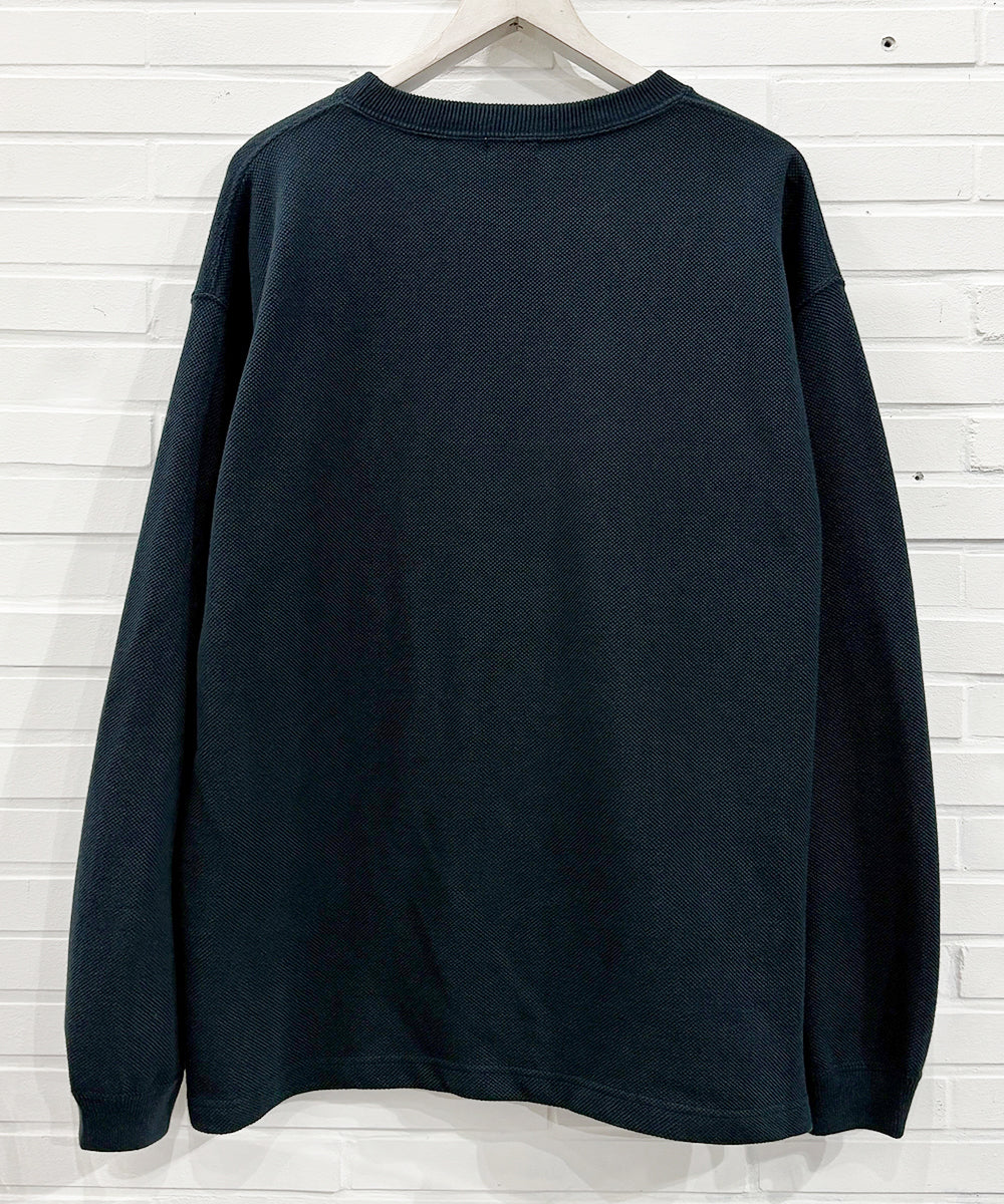 crepuscule - Cotton Rayon Moss Stitch Pull Over ONLINE STORE PAGE | クレプスキュール - コットン レーヨン モス ステッチ プルオーバー オンライン ストア ページ 商品画像