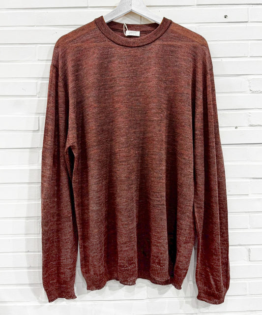 crepuscule - Whole Garment Rametrimming Pull Over / RED