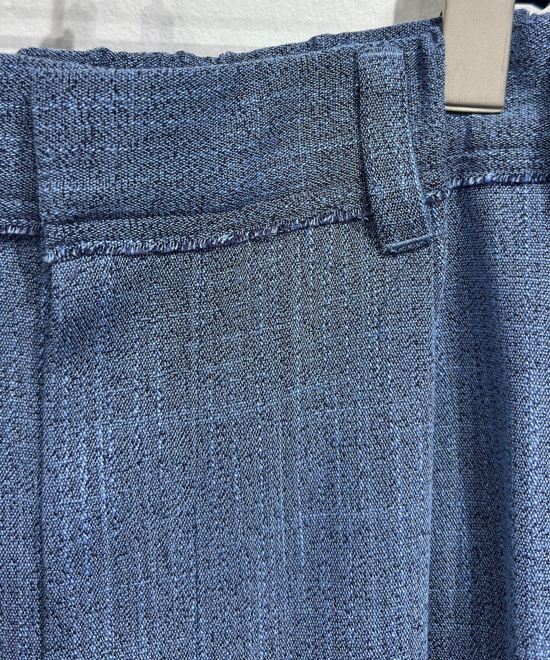 CURRENTAGE - MELANGE PLEAT SHORTS / BLUE 商品画像 - DB&BAR