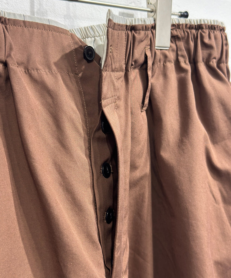 CURRENTAGE - OVERLAY SHORTS / BROWN 商品画像 - DB&BAR