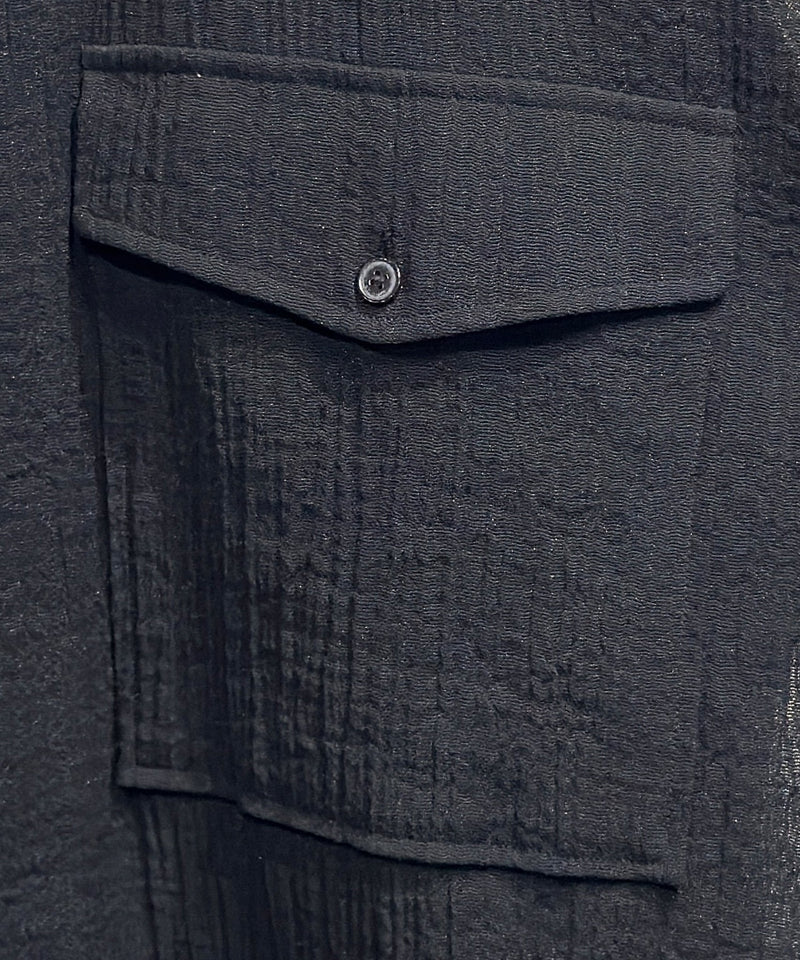 CURRENTAGE - SHEER WORK SHIRT / BLACK 商品画像 - DB&BAR