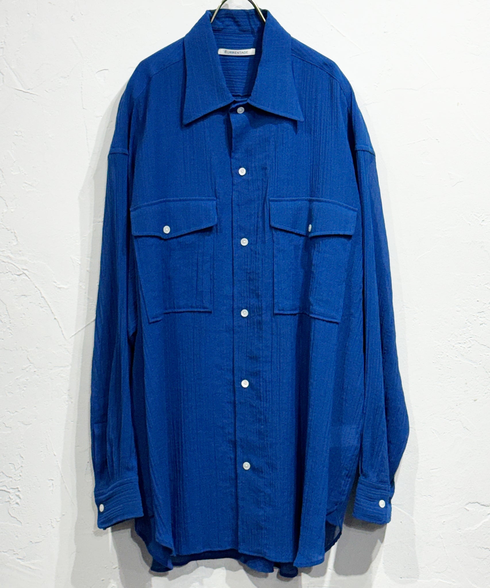 CURRENTAGE - SHEER WORK SHIRT / BLUE - DB&BAR