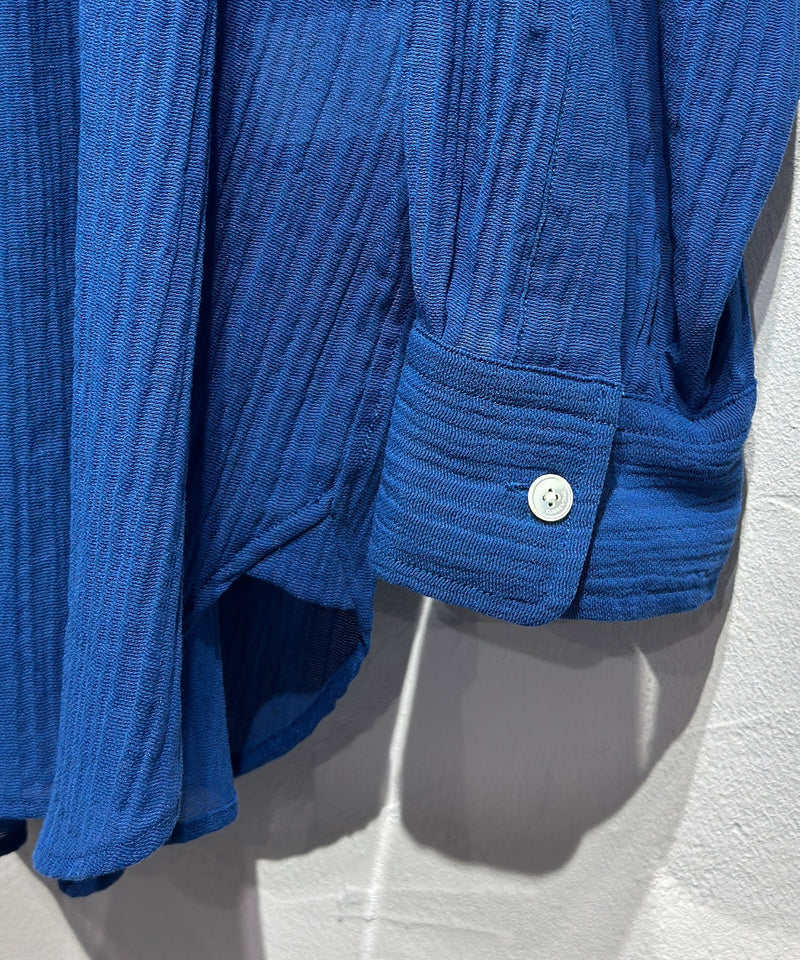 CURRENTAGE - SHEER WORK SHIRT / BLUE 商品画像 - DB&BAR