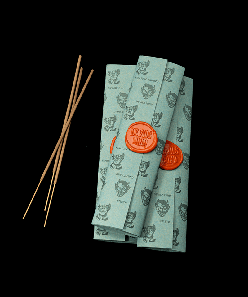 DB&BAR限定SET emeth × KOUSUKE SHIMIZU - DEVILS MIND INCENSE CHAMBER BLACK - DB&BAR