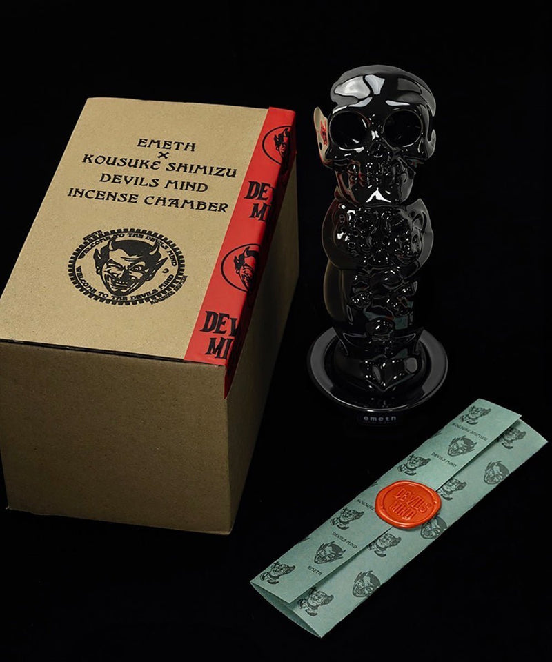 DB&BAR限定SET emeth × KOUSUKE SHIMIZU - DEVILS MIND INCENSE CHAMBER BLACK - DB&BAR