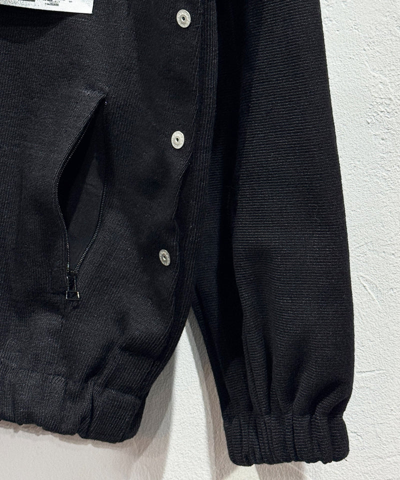 DIET BUTCHER SLIM SKIN - NEO CLASSIC JERSEY HALF ZIP / BLACK - DB&BAR