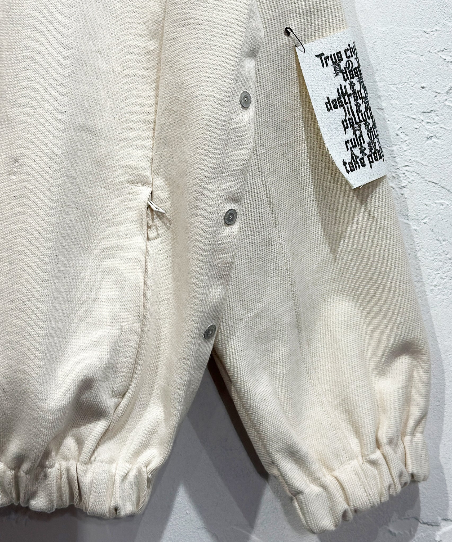 DIET BUTCHER SLIM SKIN - NEO CLASSIC JERSEY HALF ZIP / NATURAL - DB&BAR
