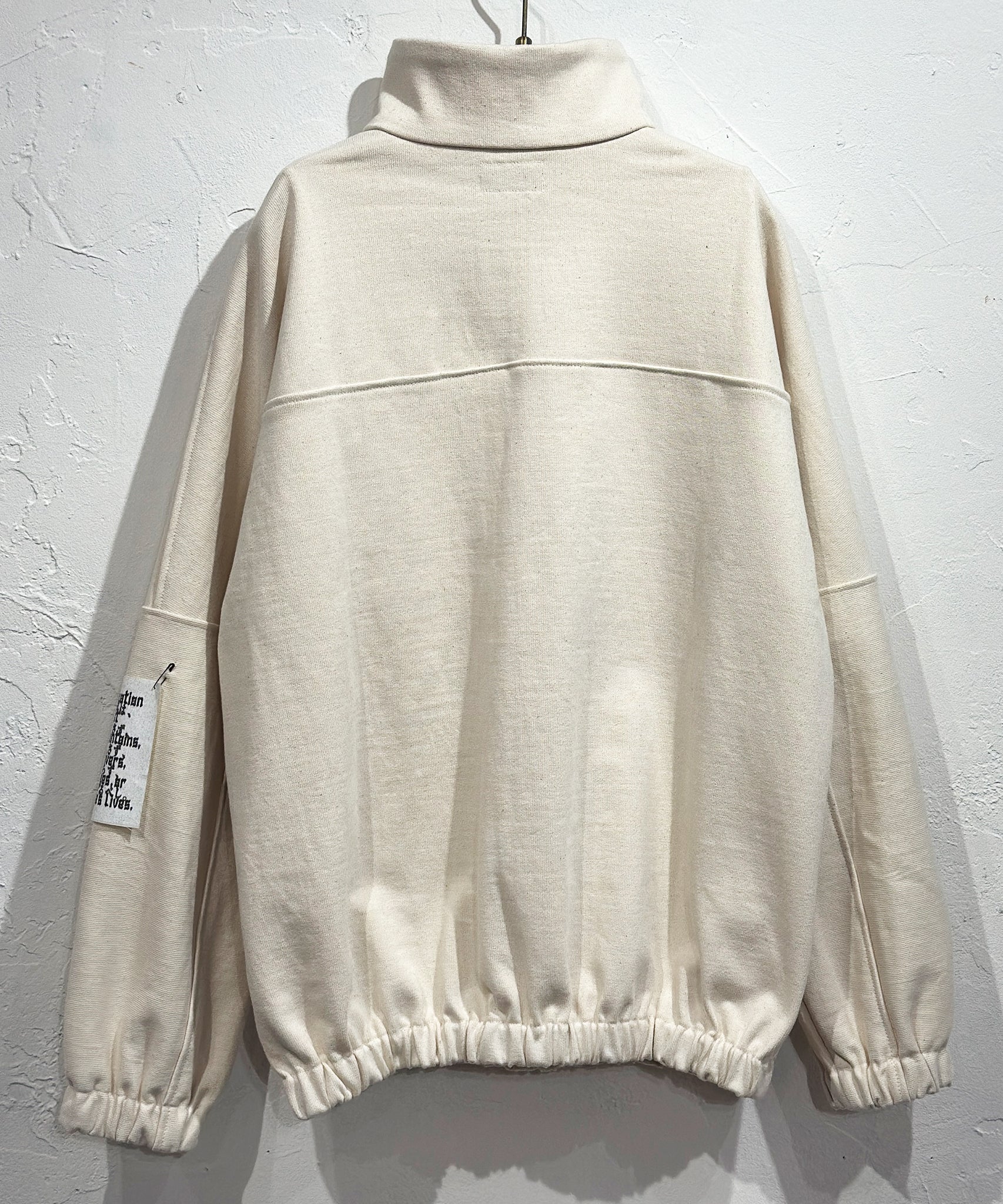 DIET BUTCHER SLIM SKIN - NEO CLASSIC JERSEY HALF ZIP / NATURAL - DB&BAR